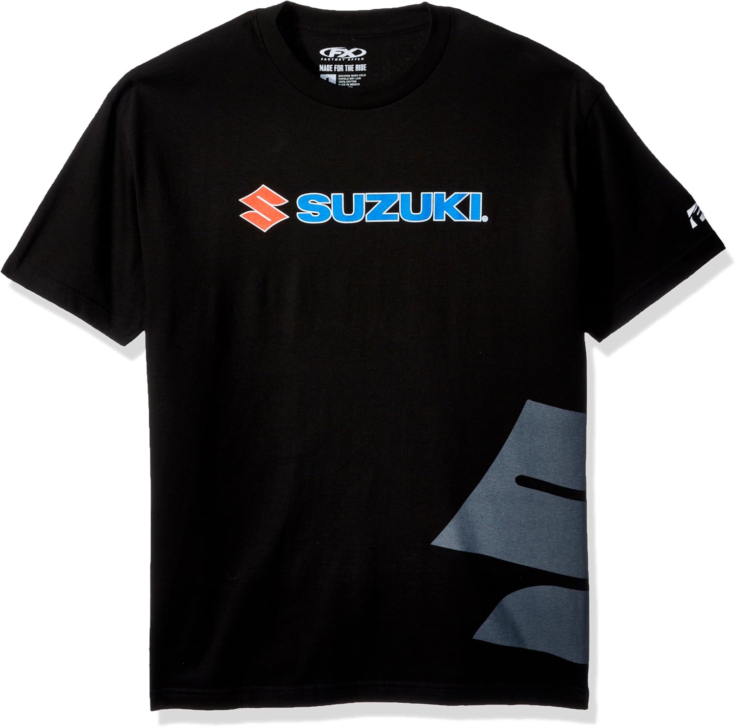Amazon | Factory Effex 15-88470 Suzuki Big 'S' Tシャツ(ブラック、M