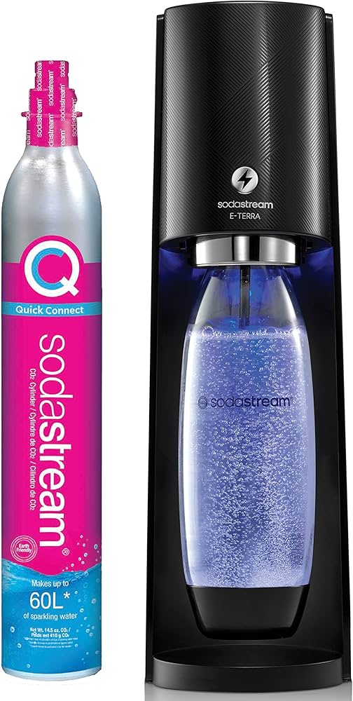 Amazon.com: SodaStream E-TERRA Sparkling Water Maker (Black) with