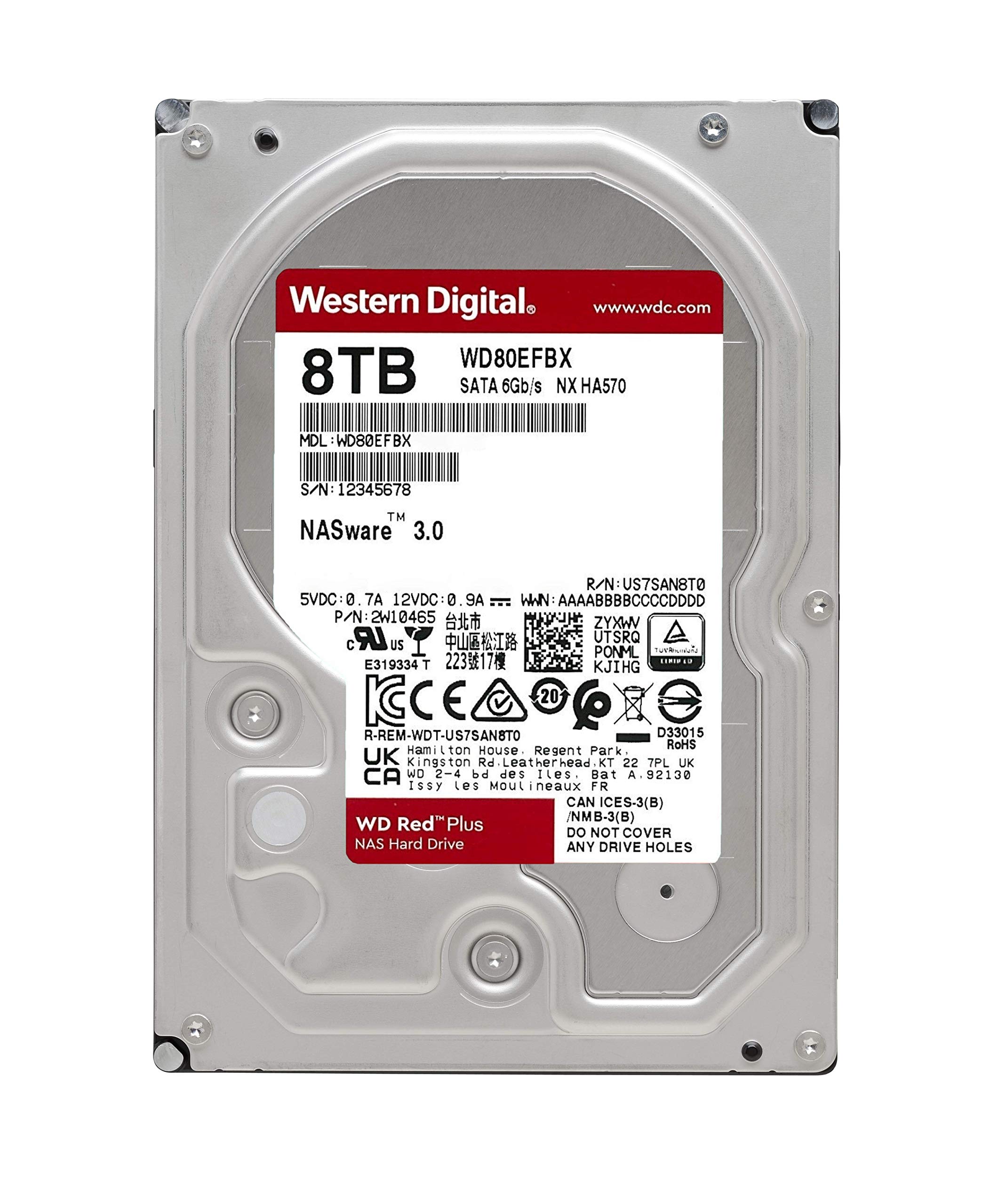 Amazon | ウエスタンデジタル WD80EFBX ［WD Red Plus（8TB 3.5インチ