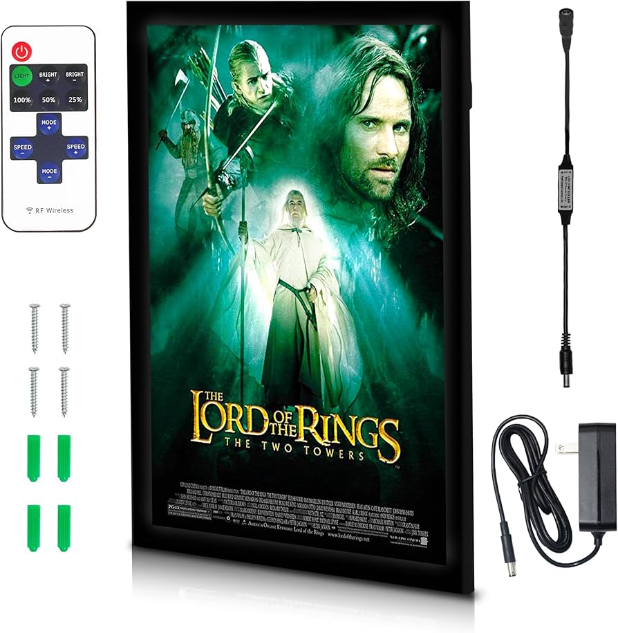 Amazon.co.jp: NexaFrame LEDバックライト付き映画ポスターフレーム