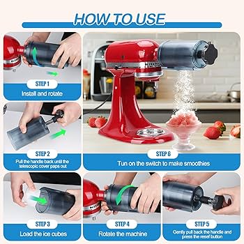 Amazon | KitchenAidスタンドミキサー用かき氷アタッチメント