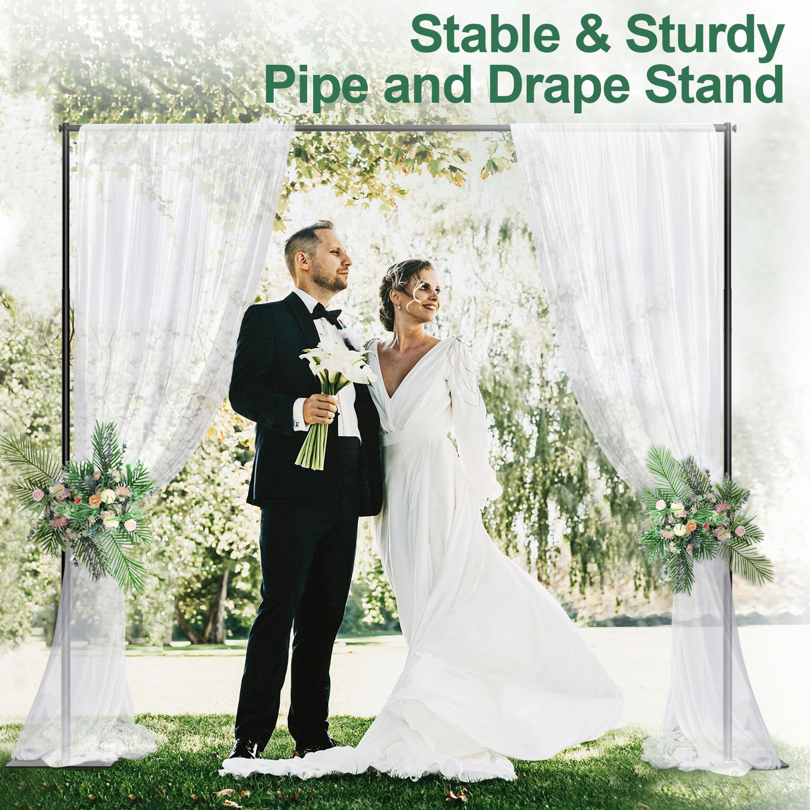 Amazon | パイプ&ドレープ背景スタンドキット 10x10フィート 高耐久