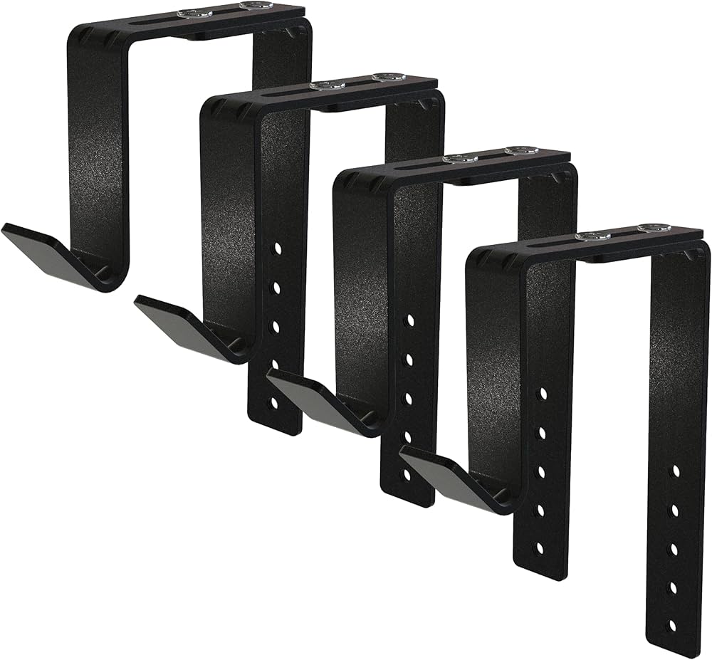 Amazon | 調節可能なプランターフック 4個セット｜20kg耐荷重 ベランダ