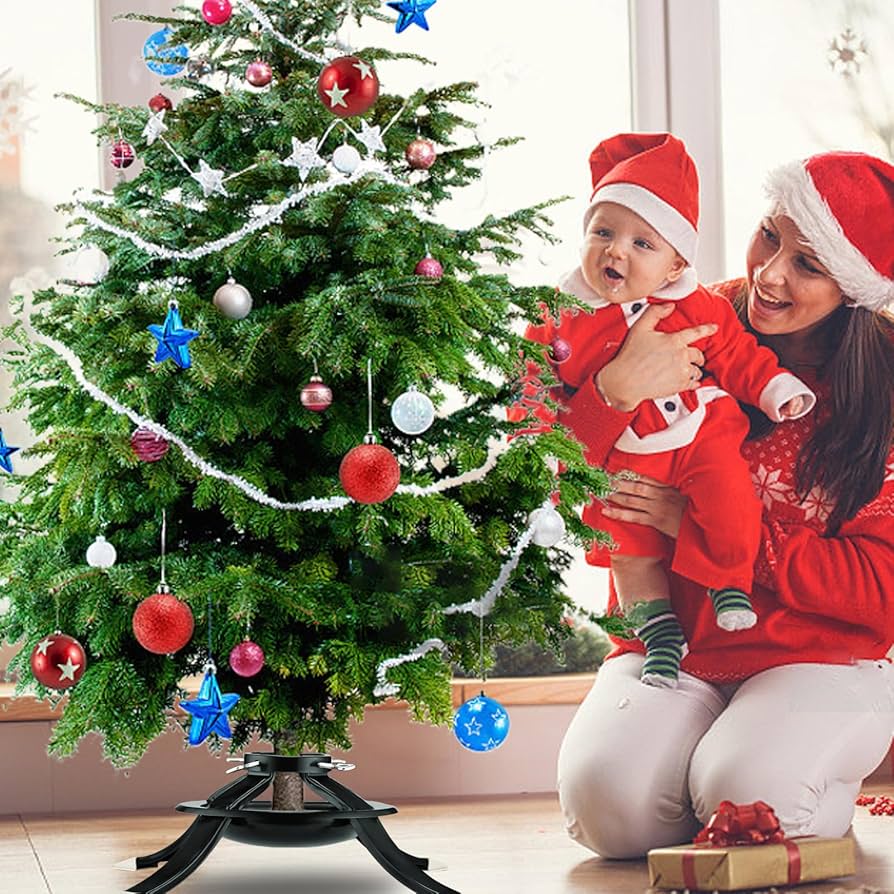 Amazon.co.jp: 人工クリスマスツリースタンド - 4 つの安定した足付き