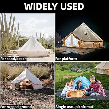 Amazon | D&R【ベルテント用グランドシート】防水 120gPE テントシート