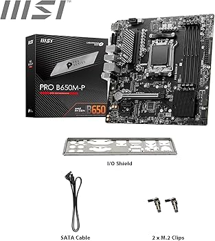 Amazon | MSI Pro B650M-P AM5 mATX マザーボード、AMD B650 チップ