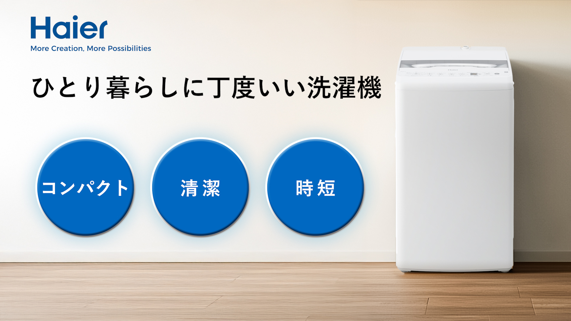 Amazon | ハイアール(Haier) 洗濯機 5.5kg しわケア脱水 槽風乾燥 槽