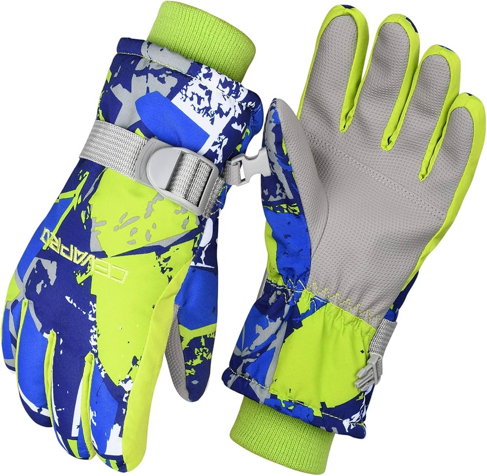 Amazon | Cevapro スキーグローブ キッズ スノーボード グローブ 子供