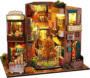 Amazon | Shuiling ドールハウス ミニチュア 手作りキット 【時代の