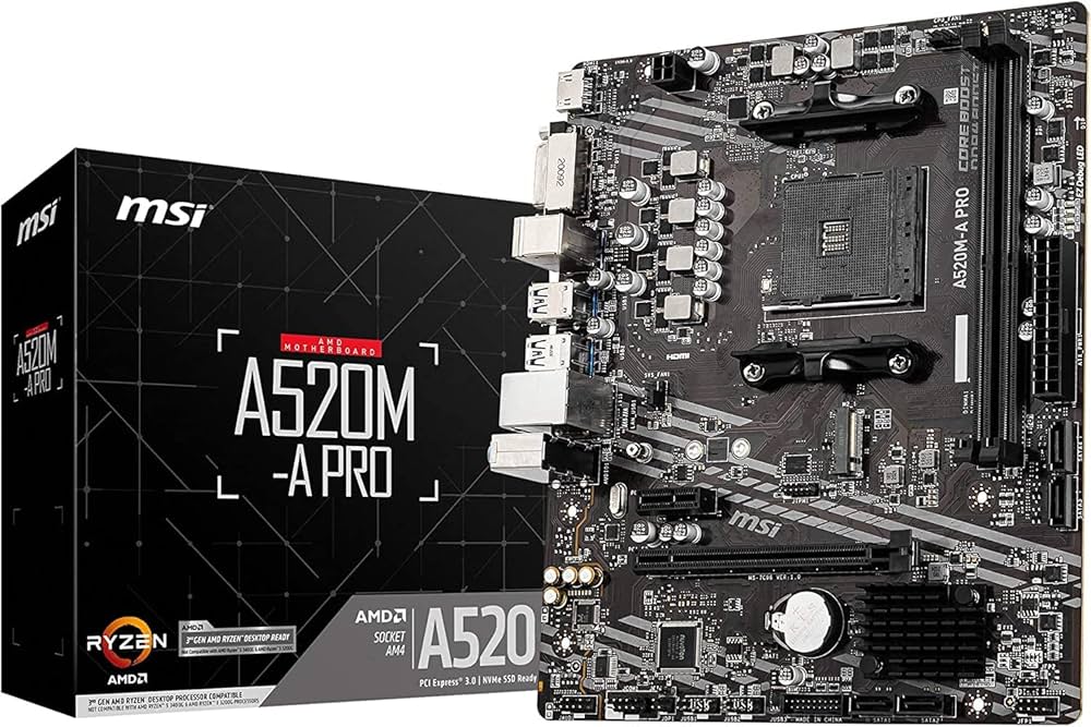 Amazon.co.jp: MSI マザーボードA520M-A PRO 【Ryzen 5000シリーズ