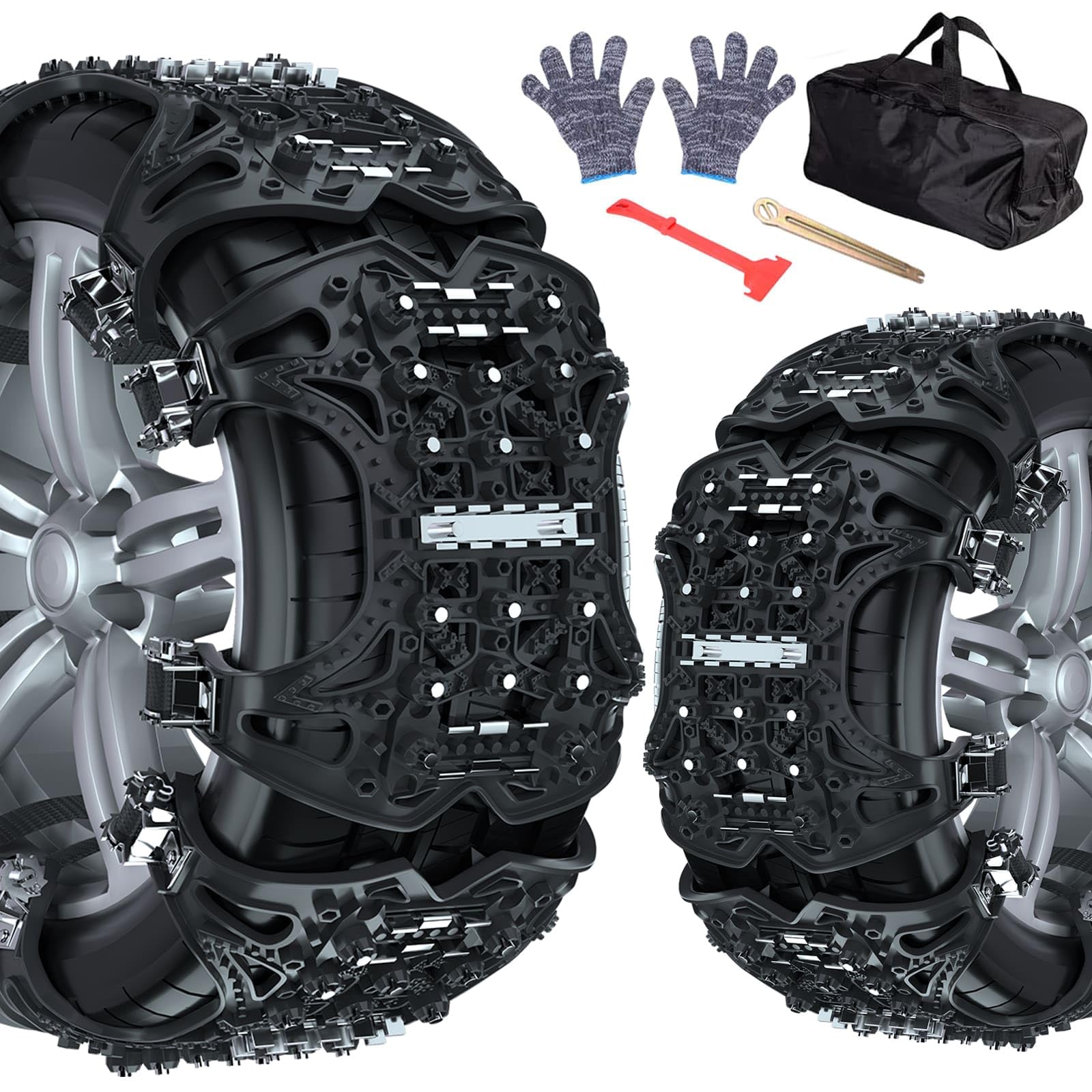 Amazon.co.jp: タイヤチェーン 非金属 235/50R20 6点セット スノー