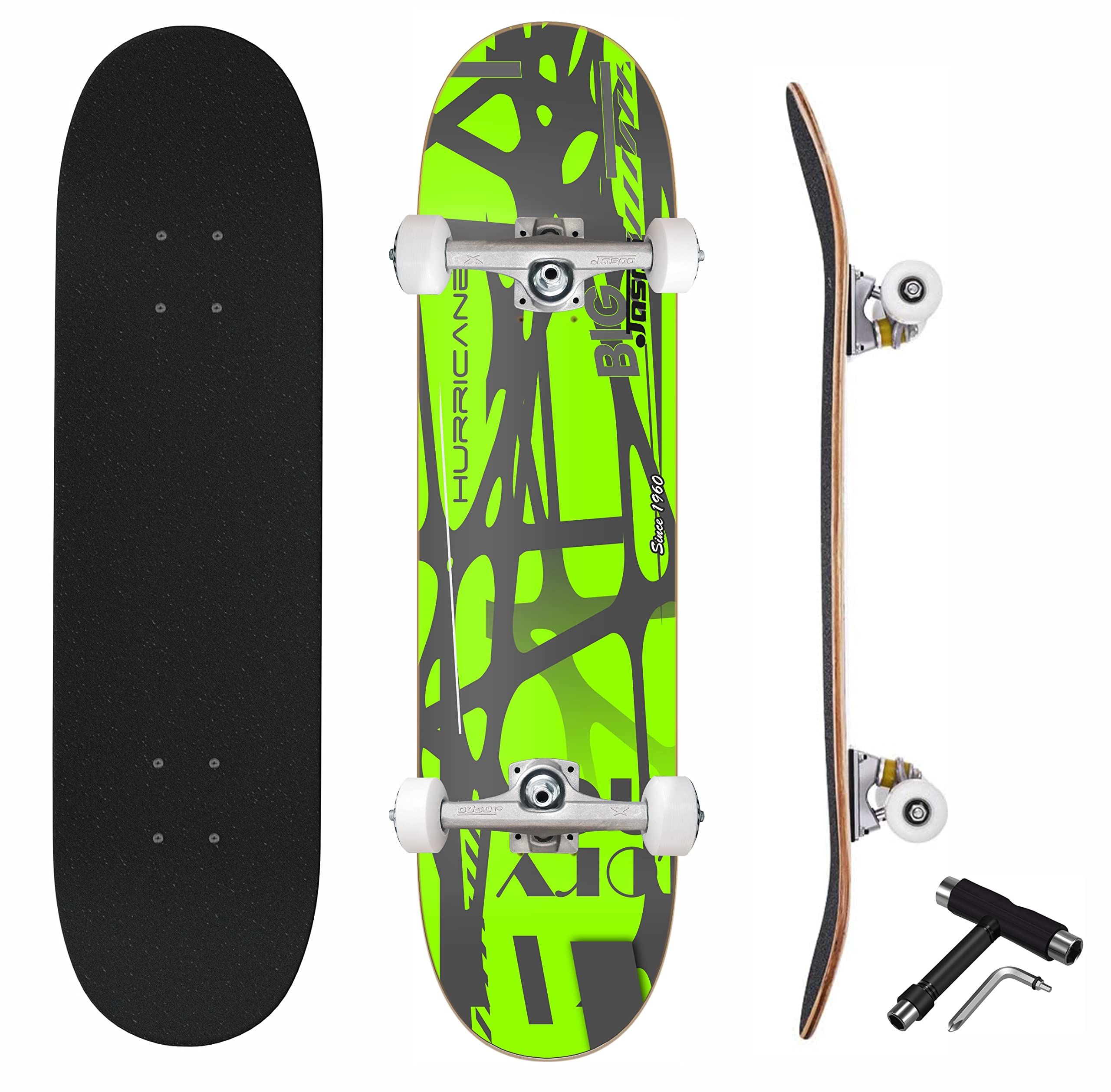 Buy Jaspo Big Bang 7 Layer Teak Wood Skateboard (31”X8”) Double