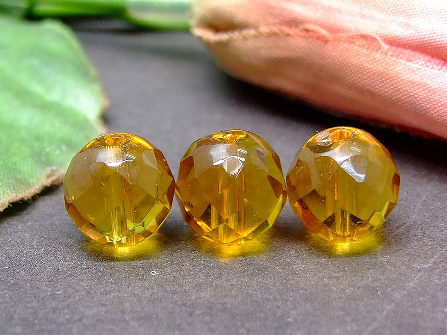 Amazon.co.jp: g3-37W 1粒売り 10mm 5Aシトリンカット 黄水晶 ブラジル