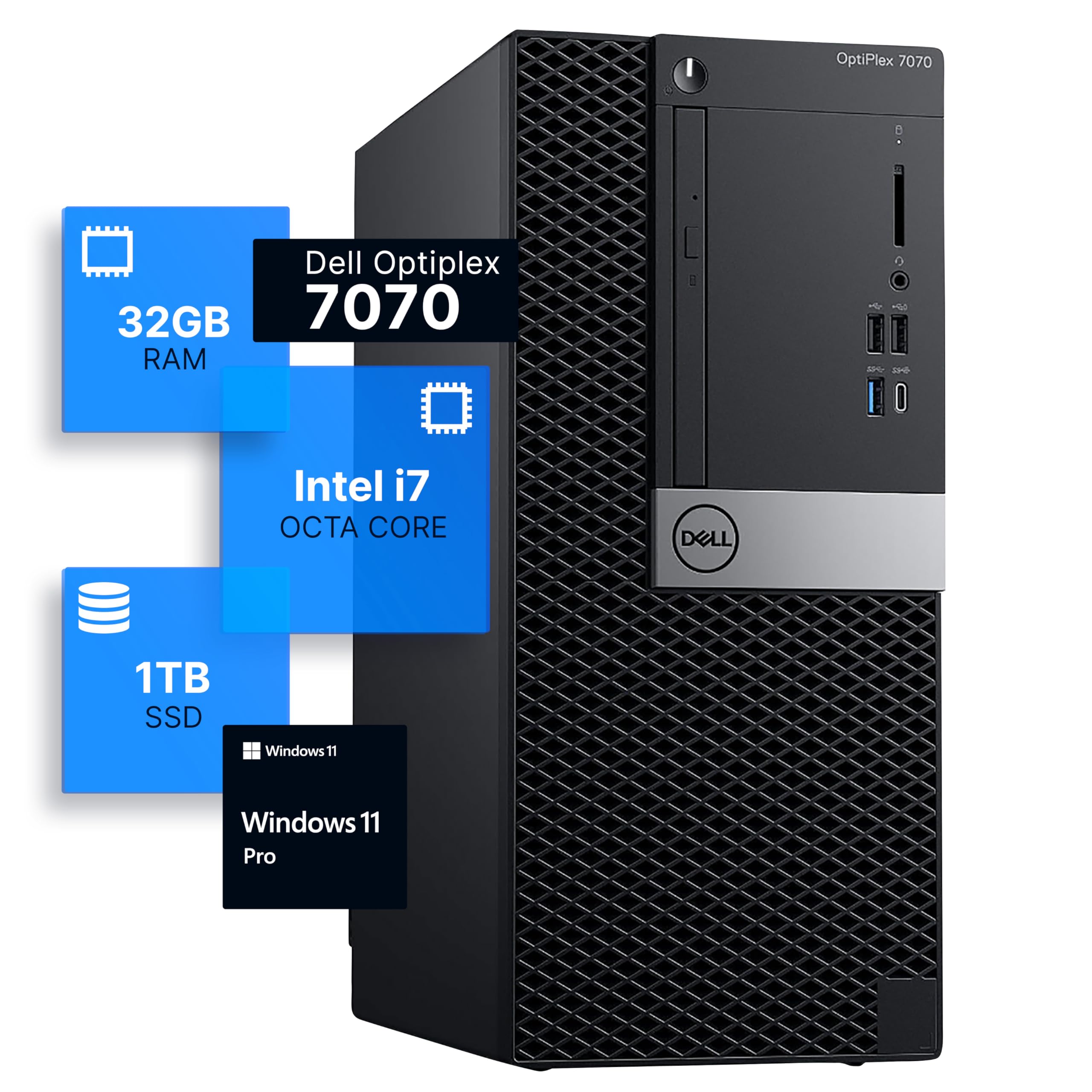 Amazon.com: Dell Optiplex 7070 Tower Desktop Computer | Intel i7