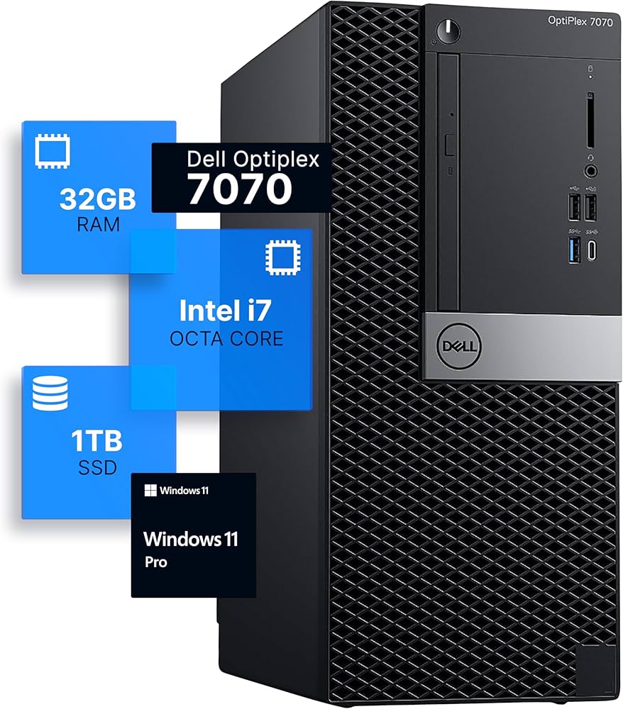 Amazon.com: Dell Optiplex 7070 Tower Desktop Computer | Intel i7