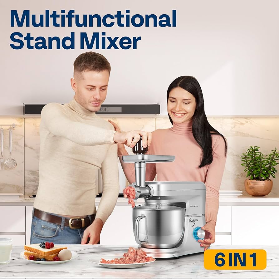 Amazon.com: VIVOHOME 6-in-1 Stand Mixer, 8.5 Quart Electric Tilt