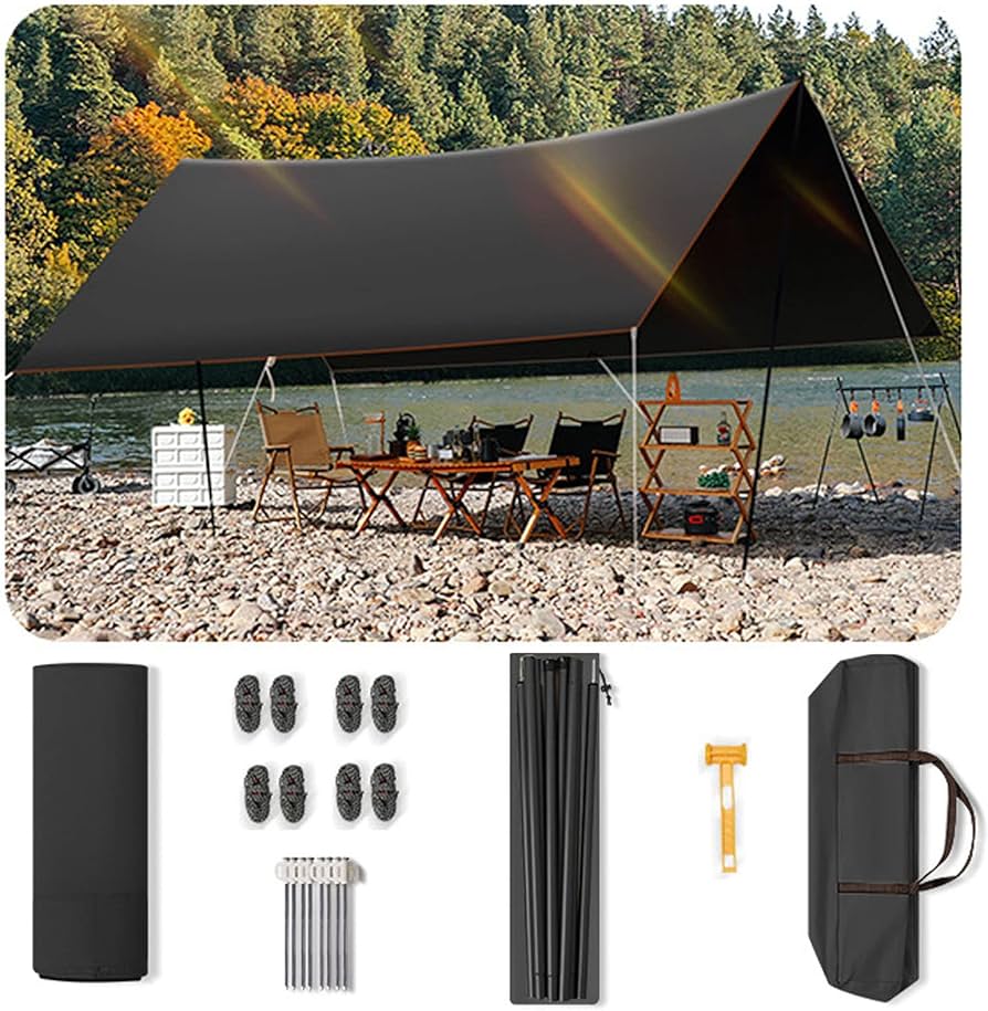 Amazon.co.jp: タープテント tcタープ ヘキサタープ【フルシェード