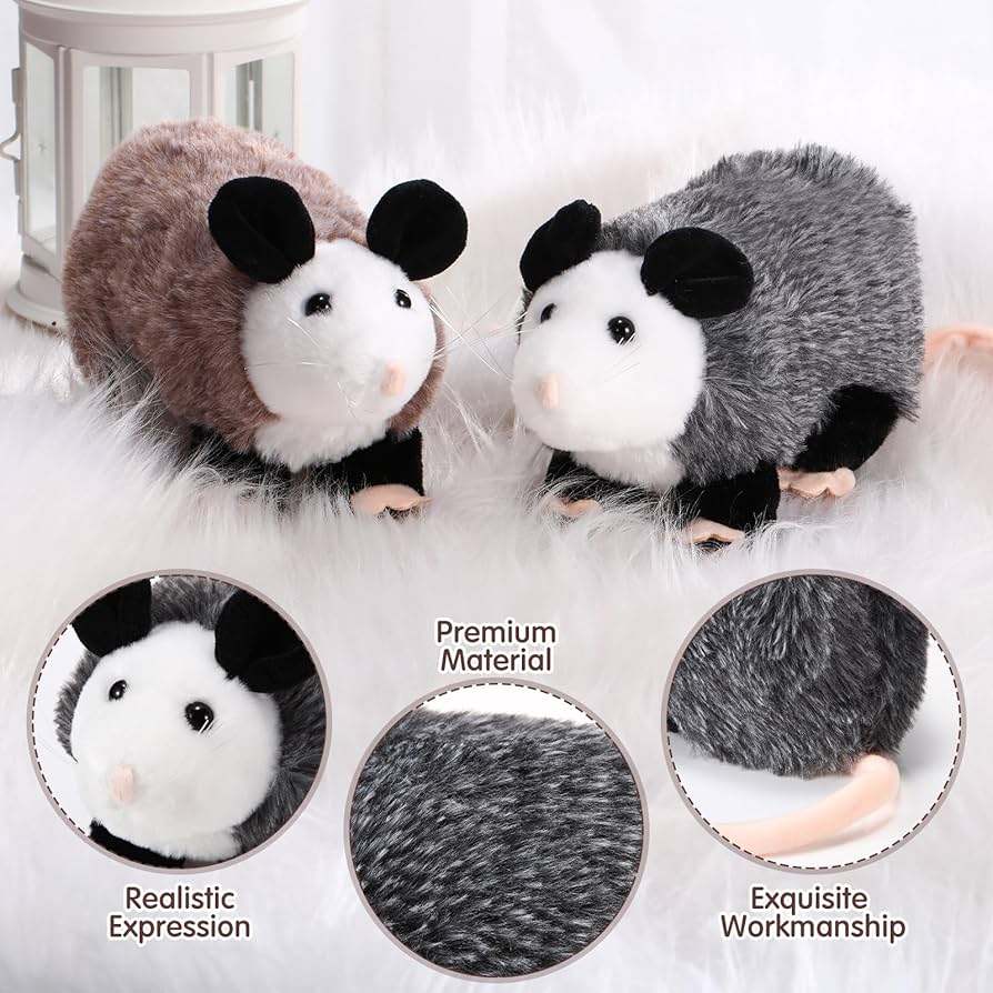 Amazon.co.jp: Harrycle 4個 8.66インチ オポッサムぬいぐるみ リアル