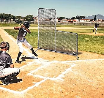 Amazon | FLITURE 野球ネット 2.1x2.1m 練習用ネット 防球ネット L字型