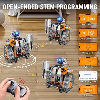 Amazon.com: MOJINO 5 in 1 STEM Building Set with LED Light, APP