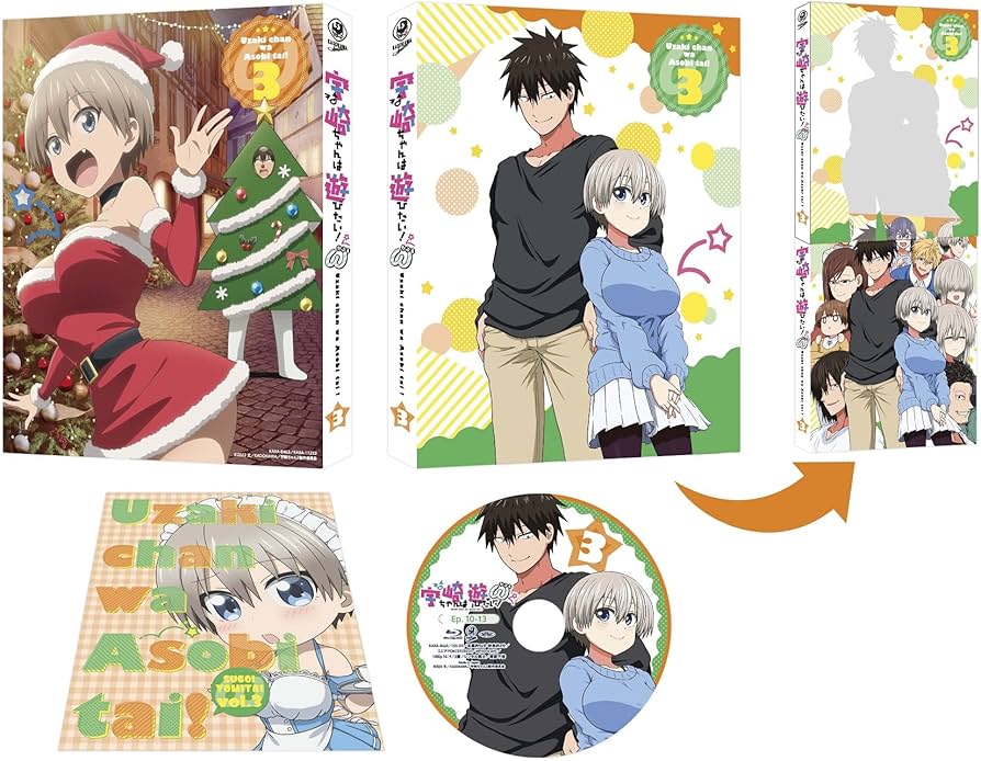 Amazon.co.jp: 宇崎ちゃんは遊びたい！ω 第3巻 [Blu-ray] : 三浦和也