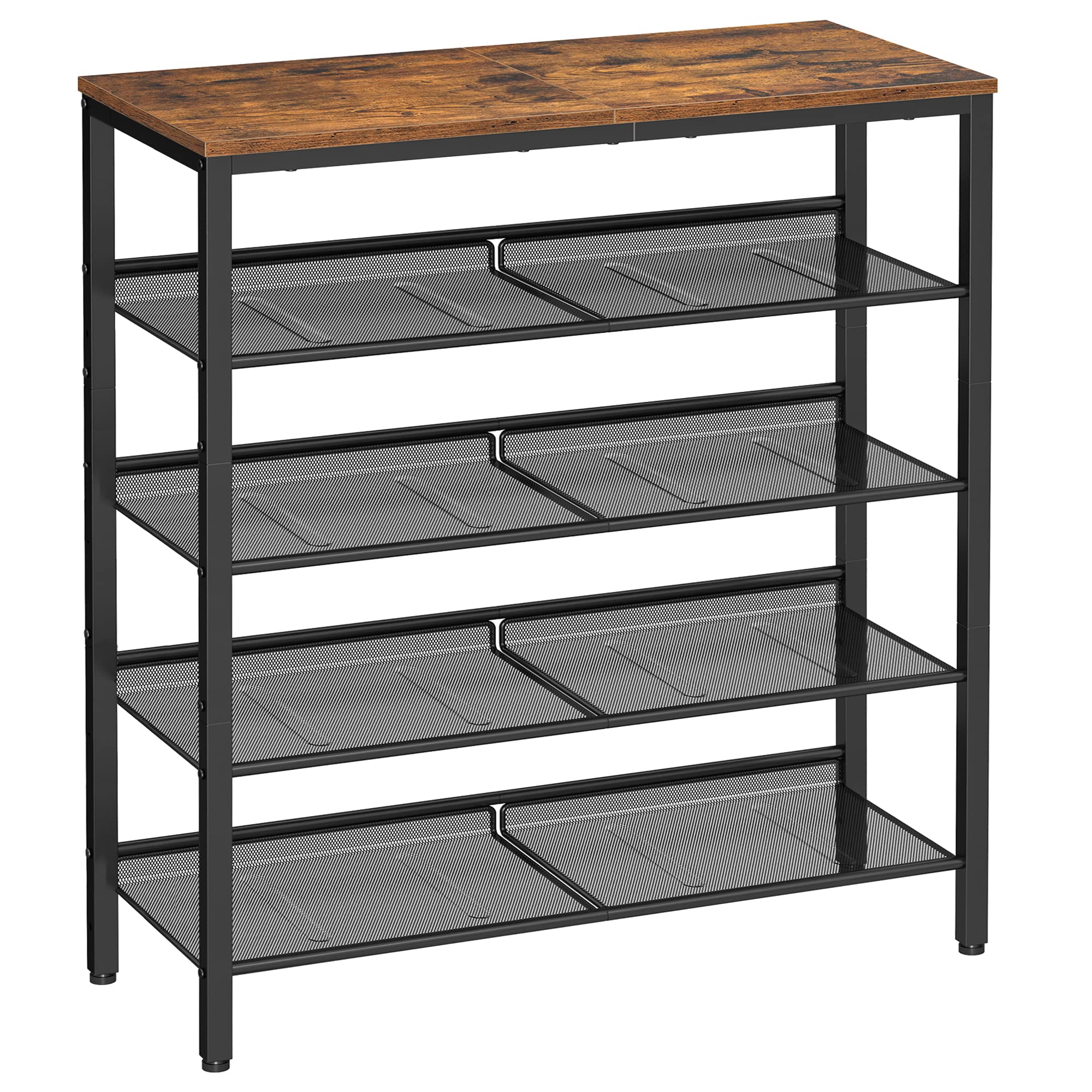 Amazon｜VASAGLE シューズラック 下駄箱 おしゃれ 省スペース 5段 大