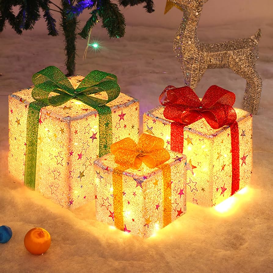 Amazon | ZOLi クリスマスギフトボックスライト 3個セット クリスマス