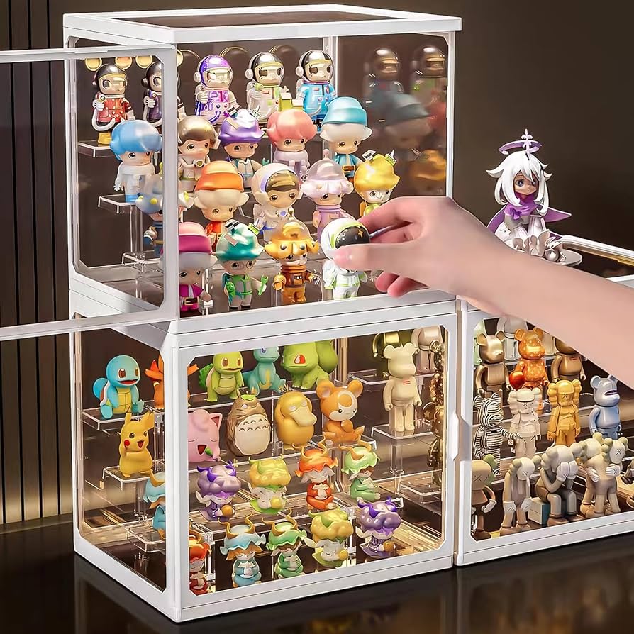 Amazon.co.jp: Mirasizuku フィギュアケース 強化ガラスケース 前扉 大