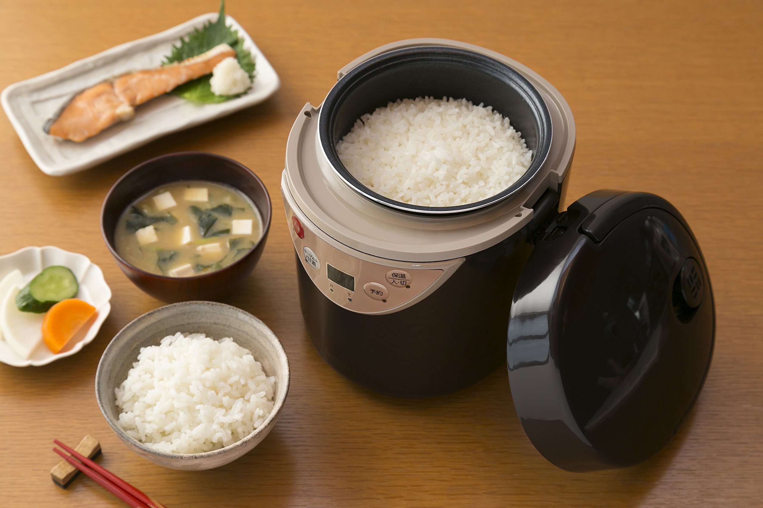 Amazon | ミニライスクッカー 0.5~1.5合炊[発酵機能付き] ミニ炊飯器
