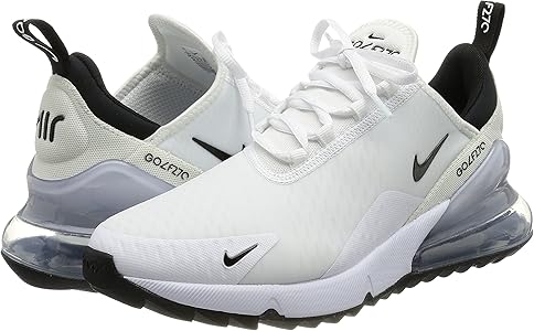 Amazon.com | Nike Mens Air Max 270 G White/Black/Pure Platinum 15