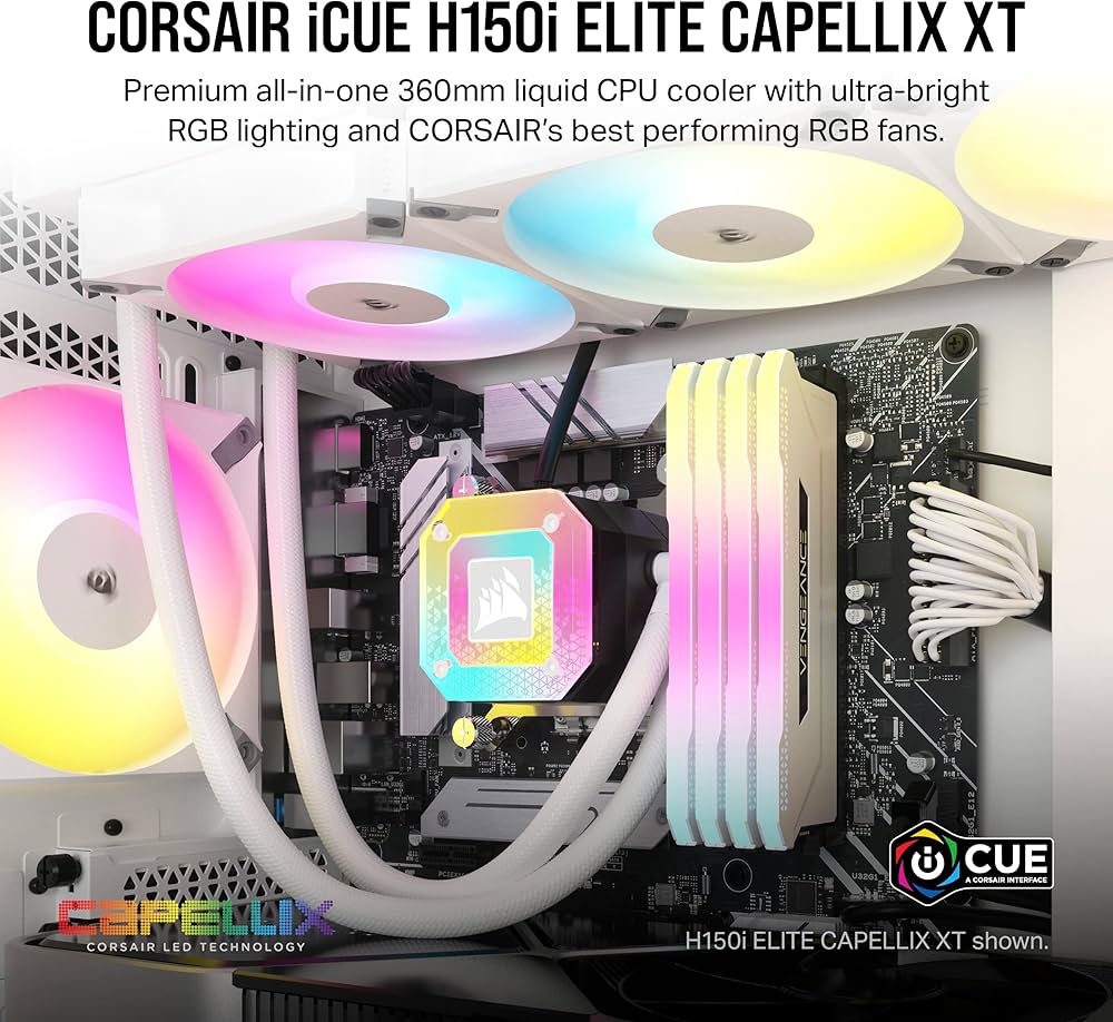 Amazon | CORSAIR H150i Elite Capellix XT WHT 水冷式CPU クーラー CW