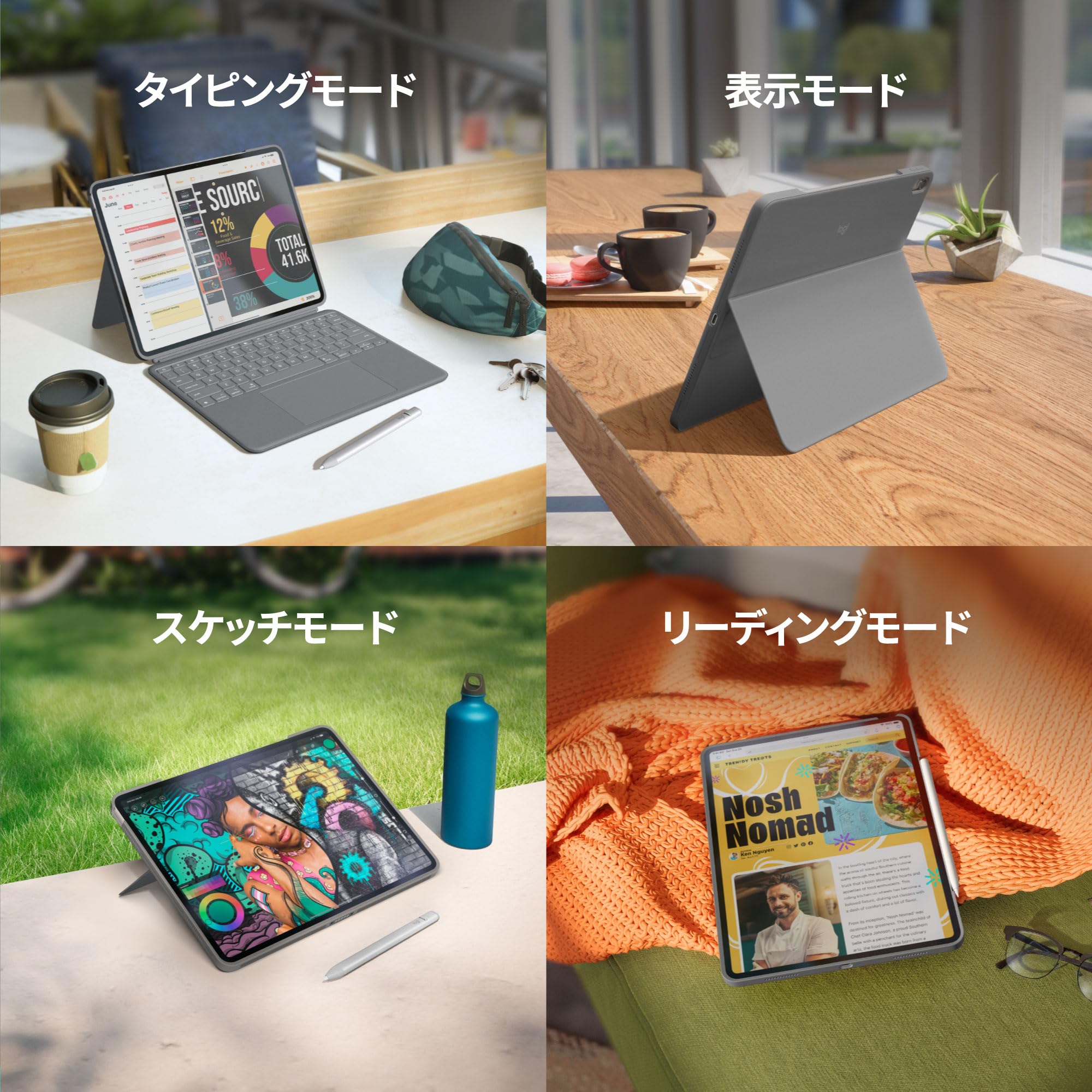 Amazon.co.jp: ロジクール Combo Touch iPad Air 13インチ M4 & M3