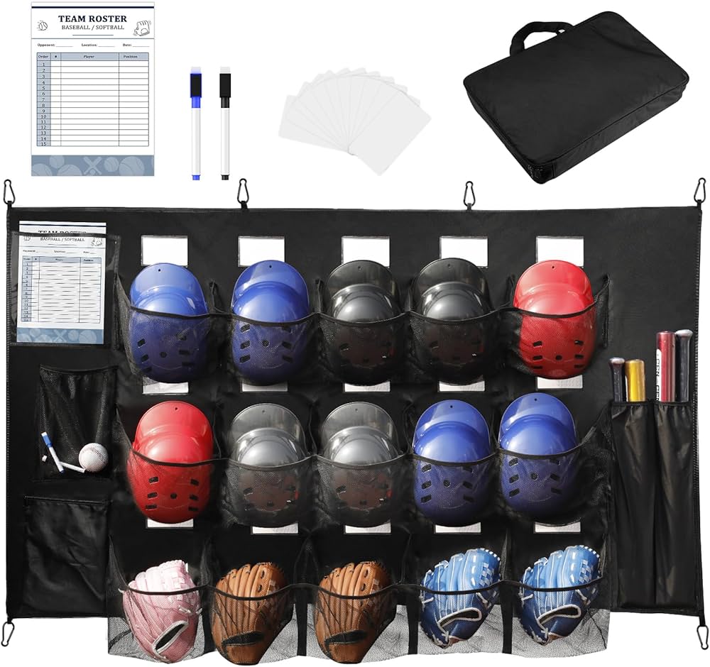 Amazon | XBA ハンギング野球ヘルメットバッグ ソフトボールチーム用