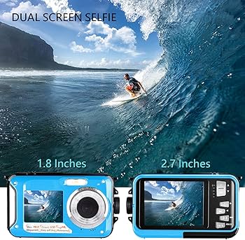 Amazon.co.jp: 防水カメラ フルHD 2.7K 48MP デジタルカメラ デュアル