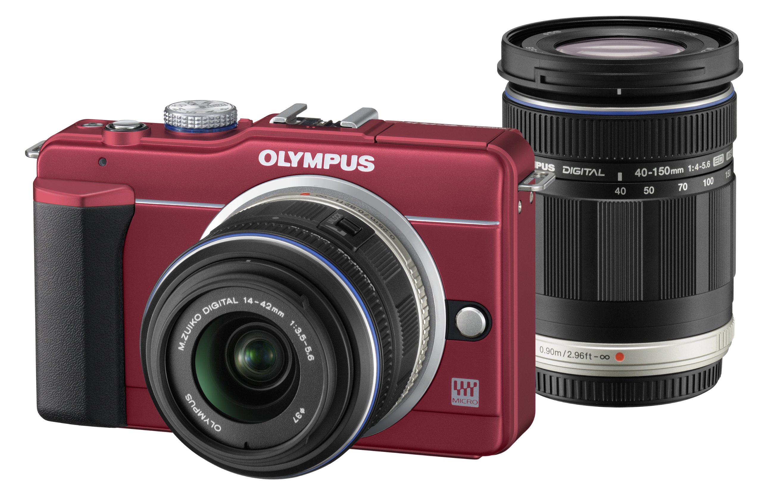 Amazon | OLYMPUS ミラーレス一眼 E-PL1s ダブルズームキット レッド E