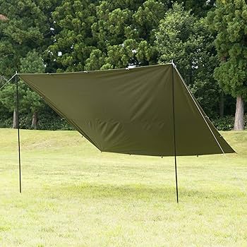 Amazon | BUNDOK(バンドック) スクエア タープ TC カーキ BDK-20KA 約