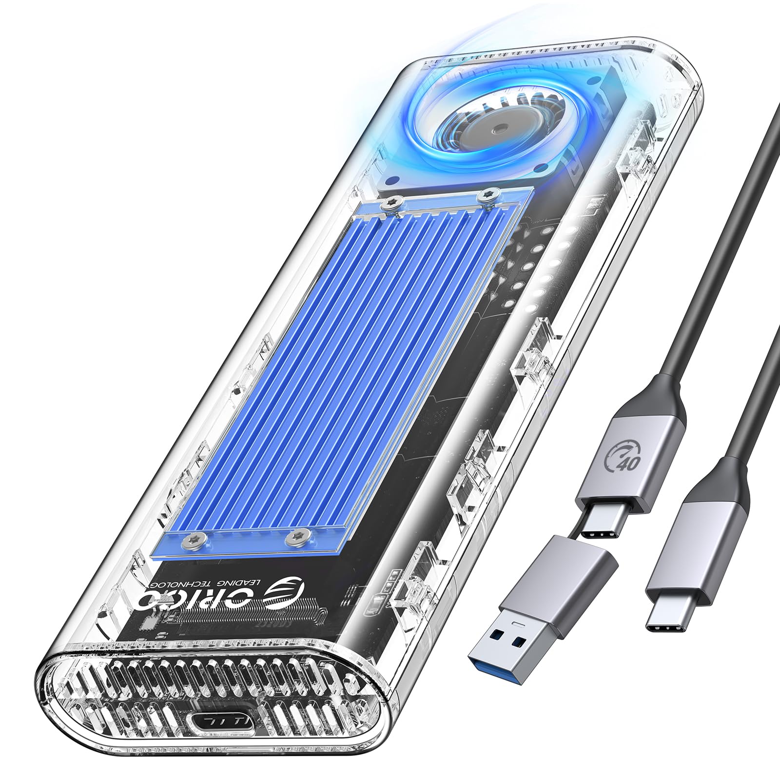 Amazon.co.jp: ORICO M.2 SSD 外付けケース 40Gbps 工具不要最新 USB4