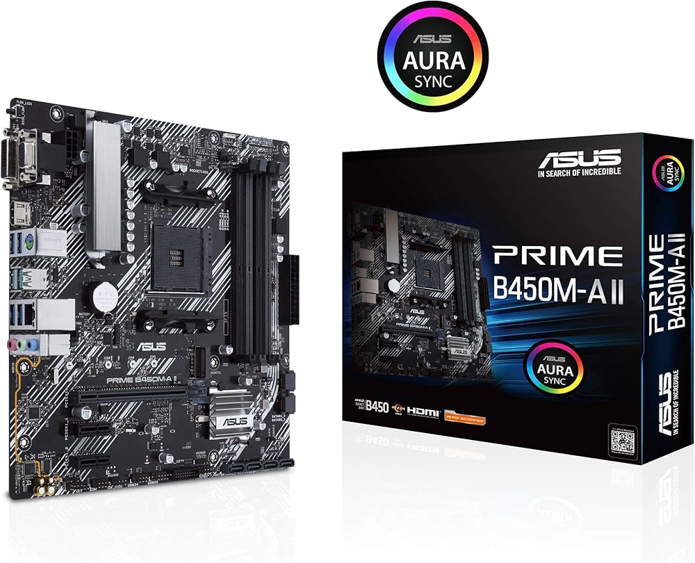 Amazon | ASUS Prime B450M-A II AMD AM4 (Ryzen 5000?3rd/2nd/1st Gen