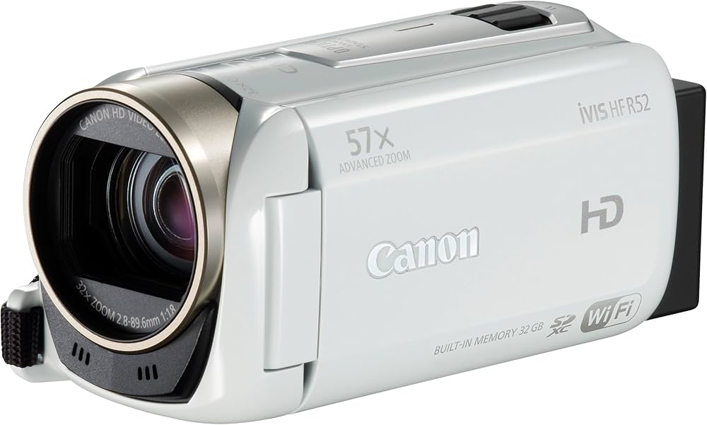 Amazon.co.jp: Canon デジタルビデオカメラ iVIS HF R52 ホワイト 光学
