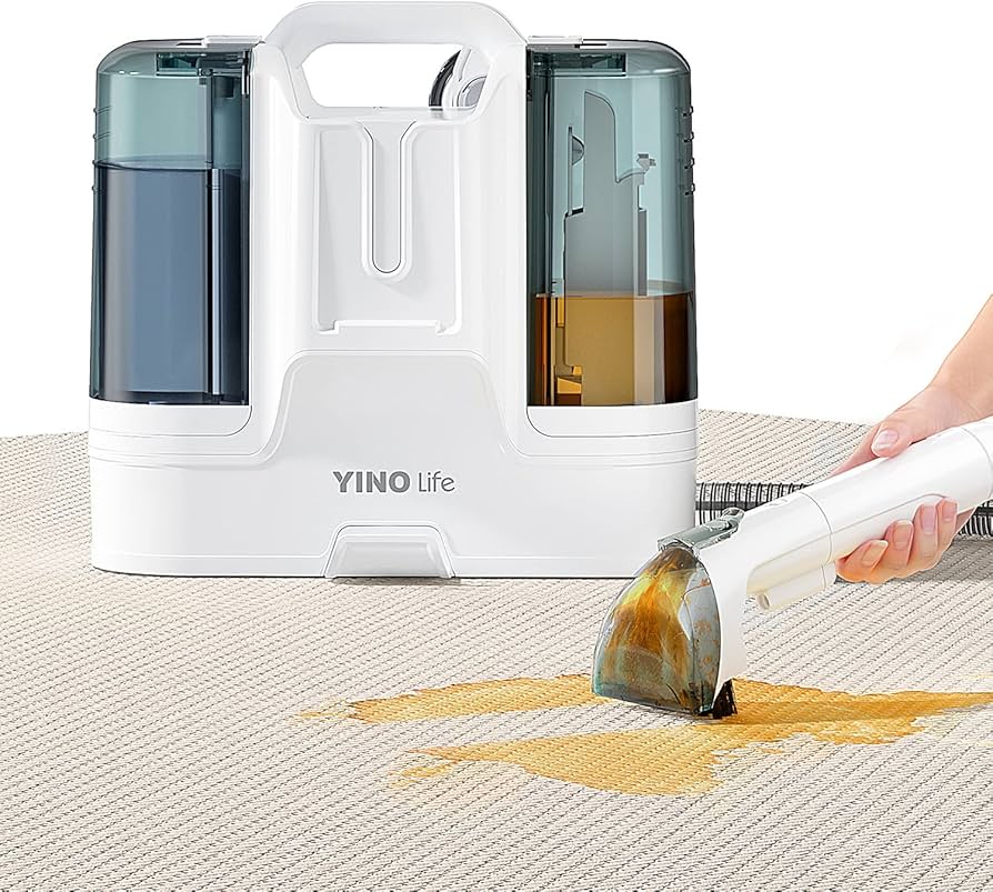 Amazon | YINO life カーペットクリーナー 12000pa超吸引力 水で洗い