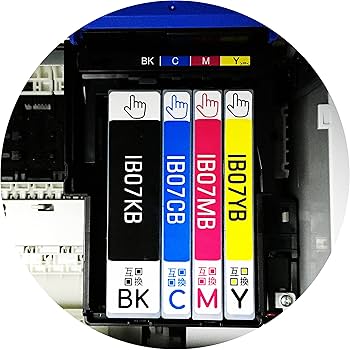 Amazon.co.jp: IB07CL4B＋IB07KB 4色5本セット (KB*2/CB/MB/YB) EPSON