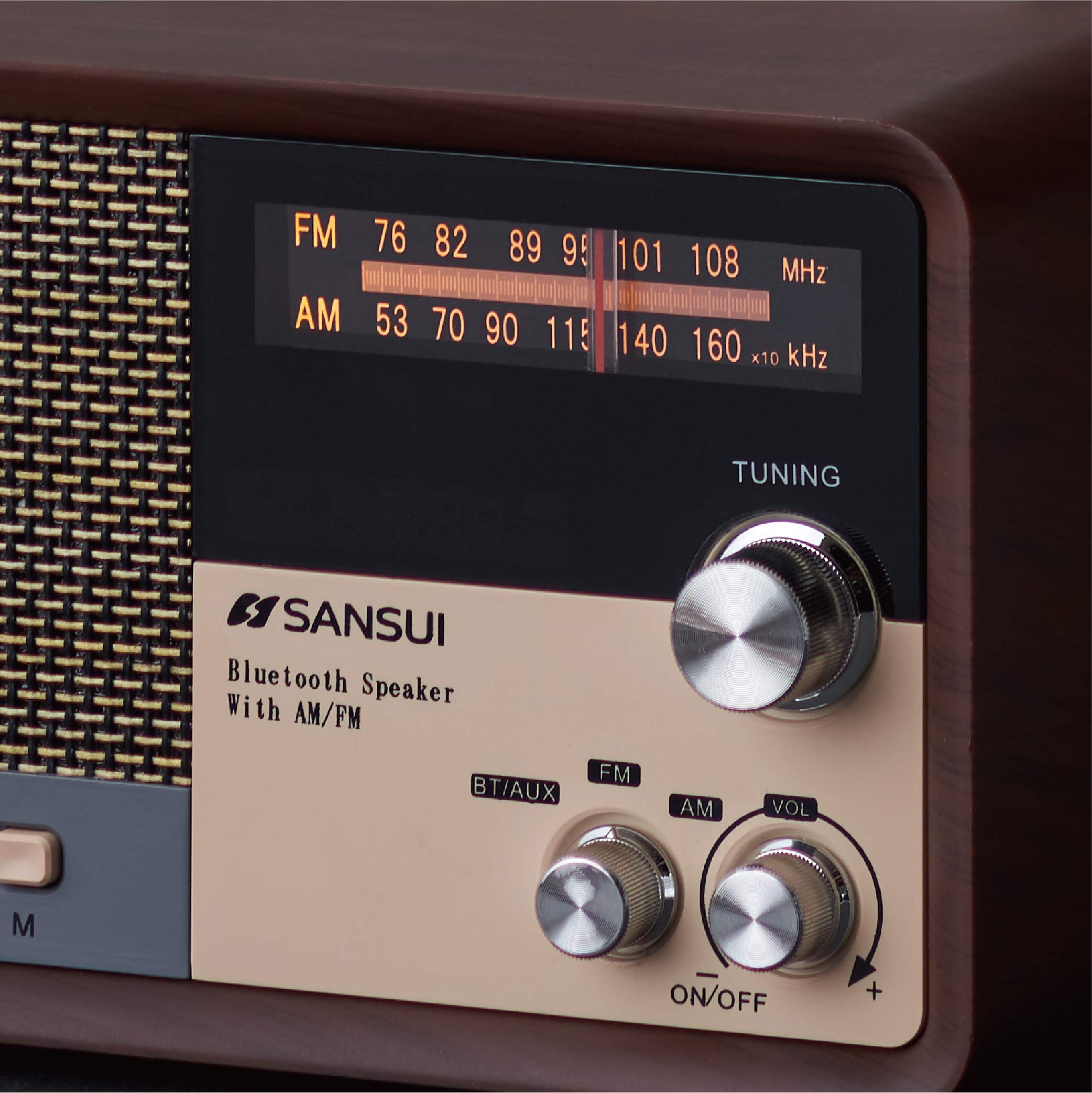Amazon.co.jp: サンスイ Bluetoothスピーカー AM/FMラジオ付き ウッド