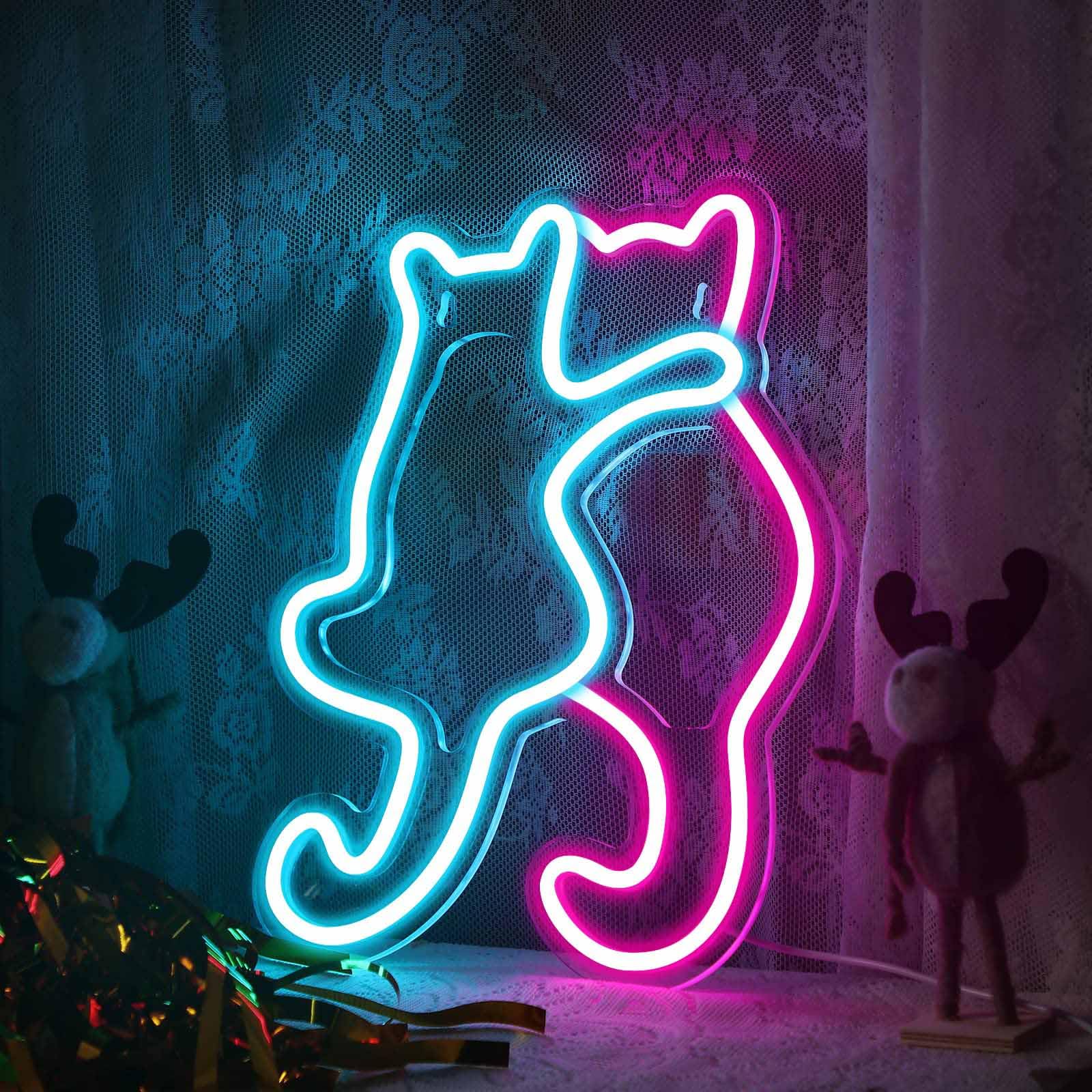 Amazon.co.jp : 猫ネオン サインライト装飾 ネオンサイン 動物 装飾