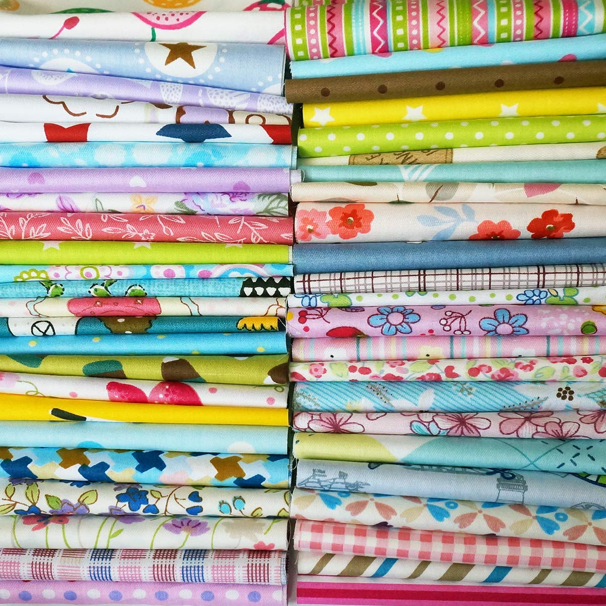 Amazon.com: Quilting Fabric, Misscrafts 100pcs 6