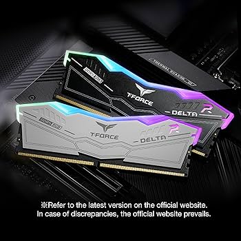TEAMGROUP T-Force Delta RGB DDR5 32GB Kit (2x16GB) 6400MHz (PC5