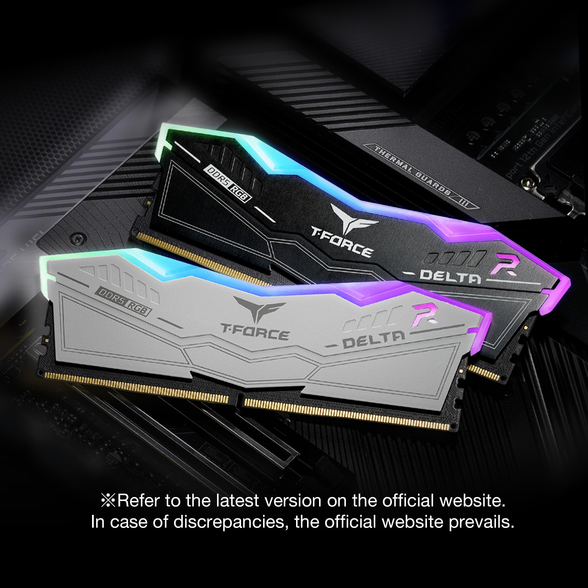 TEAMGROUP T-Force Delta RGB DDR5 Ram 48GB (2x24GB) 7200MHz PC5