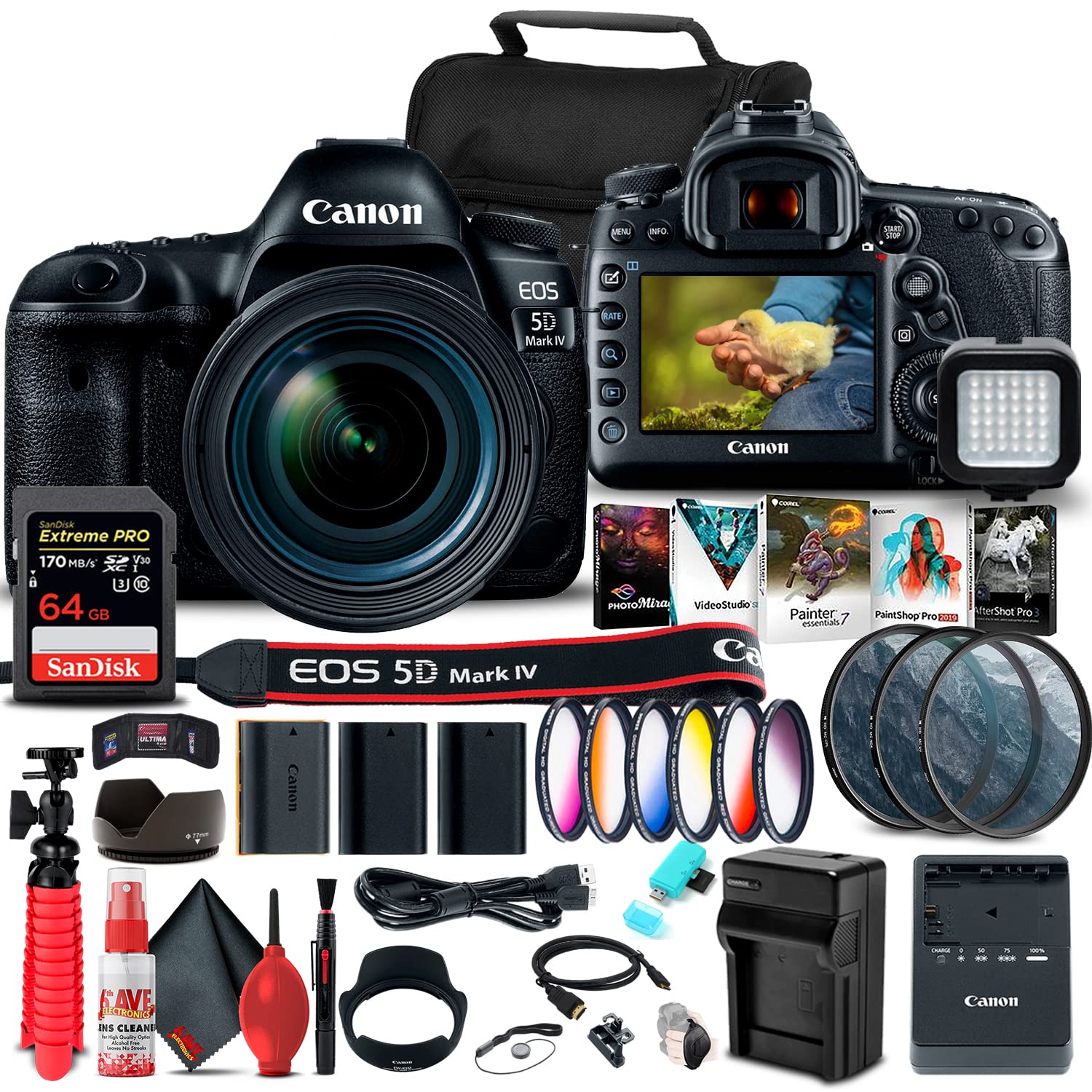 Amazon.com : Canon EOS 5D Mark IV DSLR Camera with 24-70mm f/4L