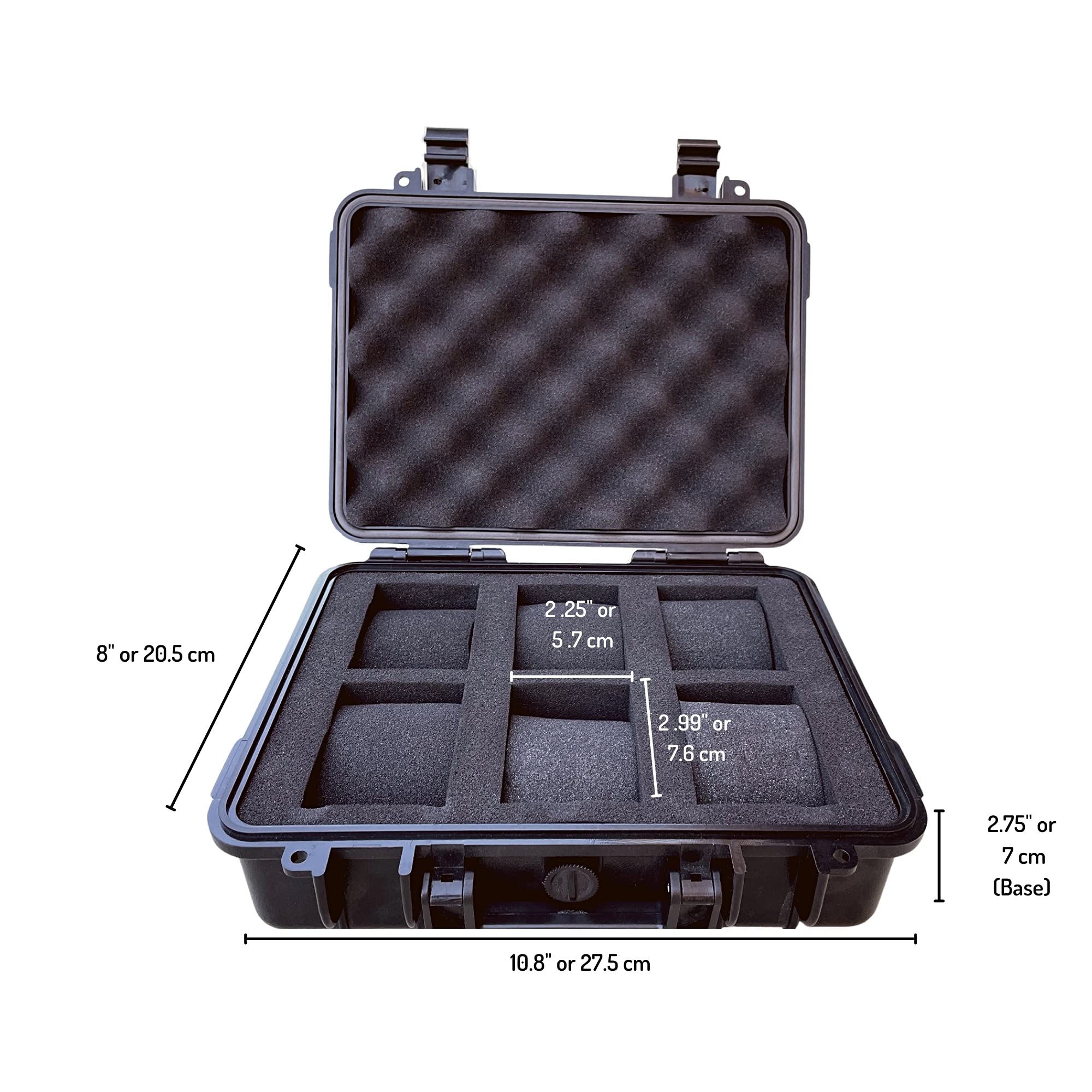 Amazon.co.jp: ModernGen 腕時計用ボックスケース 6本収納用 高耐久