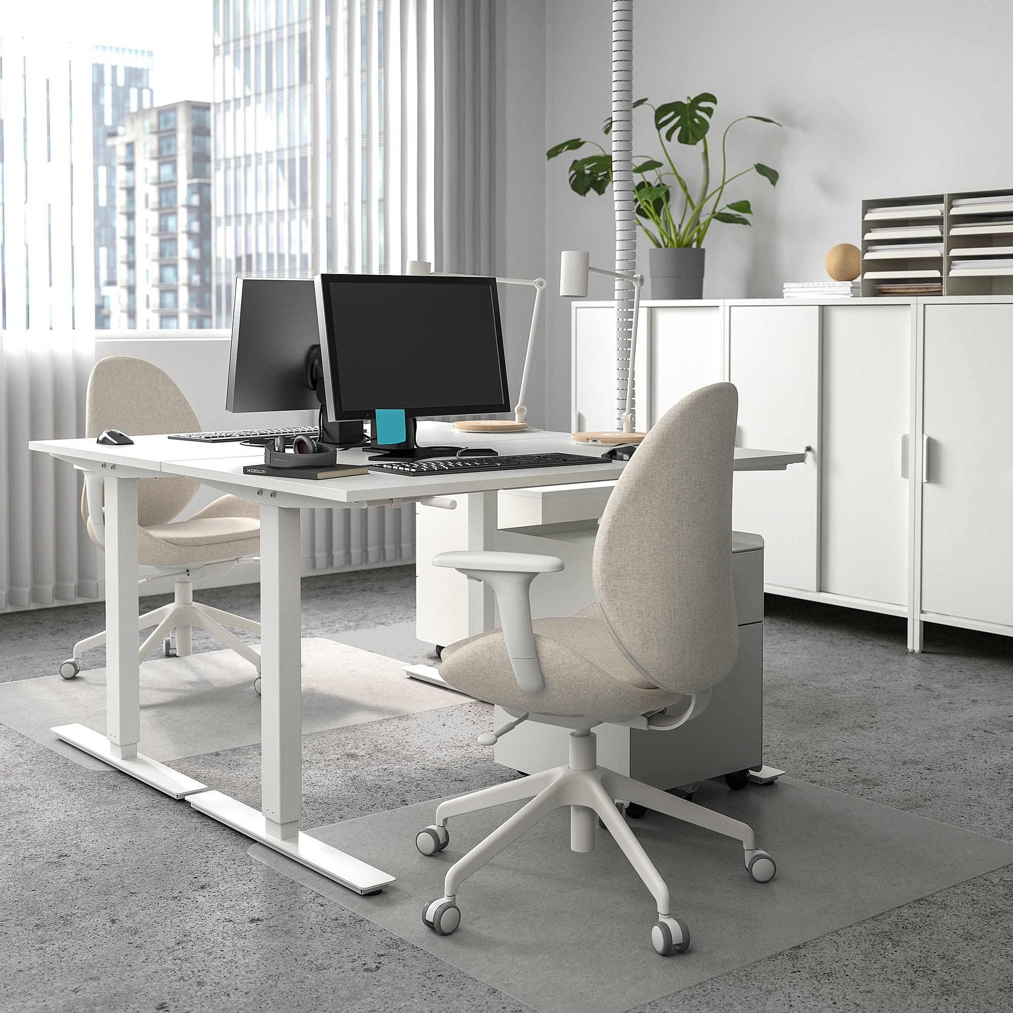 Amazon.com: IKEA TROTTEN Desk sit/Stand, 120x70 cm, White : Home