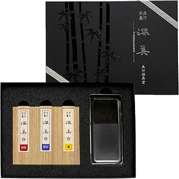 Amazon.com: Kuretake SAIBOKU SHIMBI 3pc. & Glass Inkstone Set (AK8